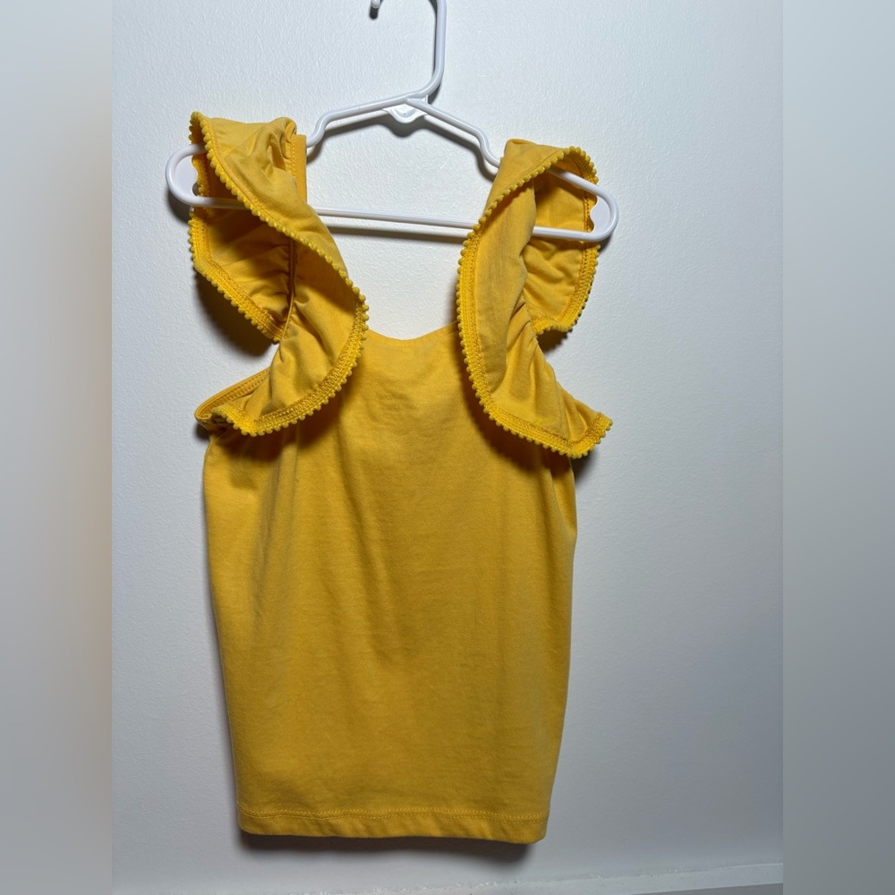 🌞 Janie and Jack Yellow Flutter Sleeve Top (NWT)
